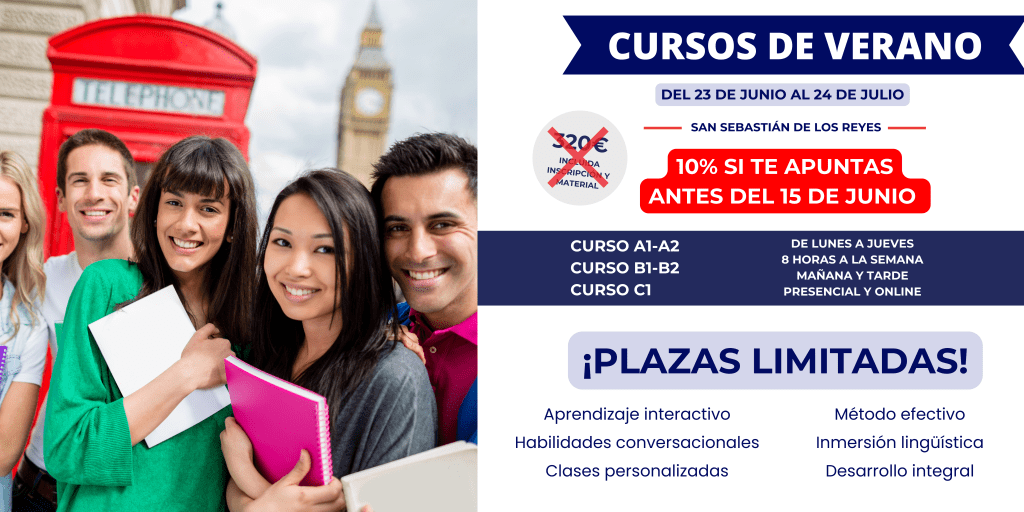 Cursos verano Inglés San Sebastián de los Reyes